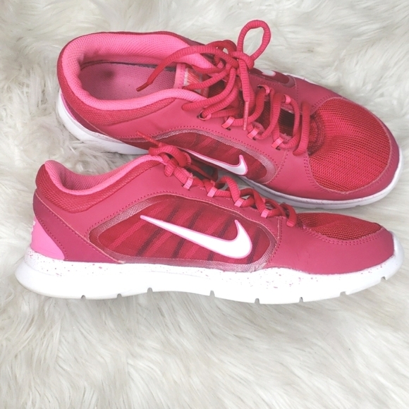 Nike Flex Trainer IV Pink/white 2014 (643083-603) Sz 10 - Picture 9 of 14